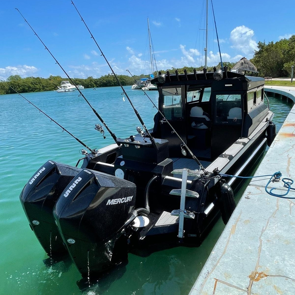 Fishing Boat Fiberglass - Kapal Pancing Aluminium 18ft dengan Motor