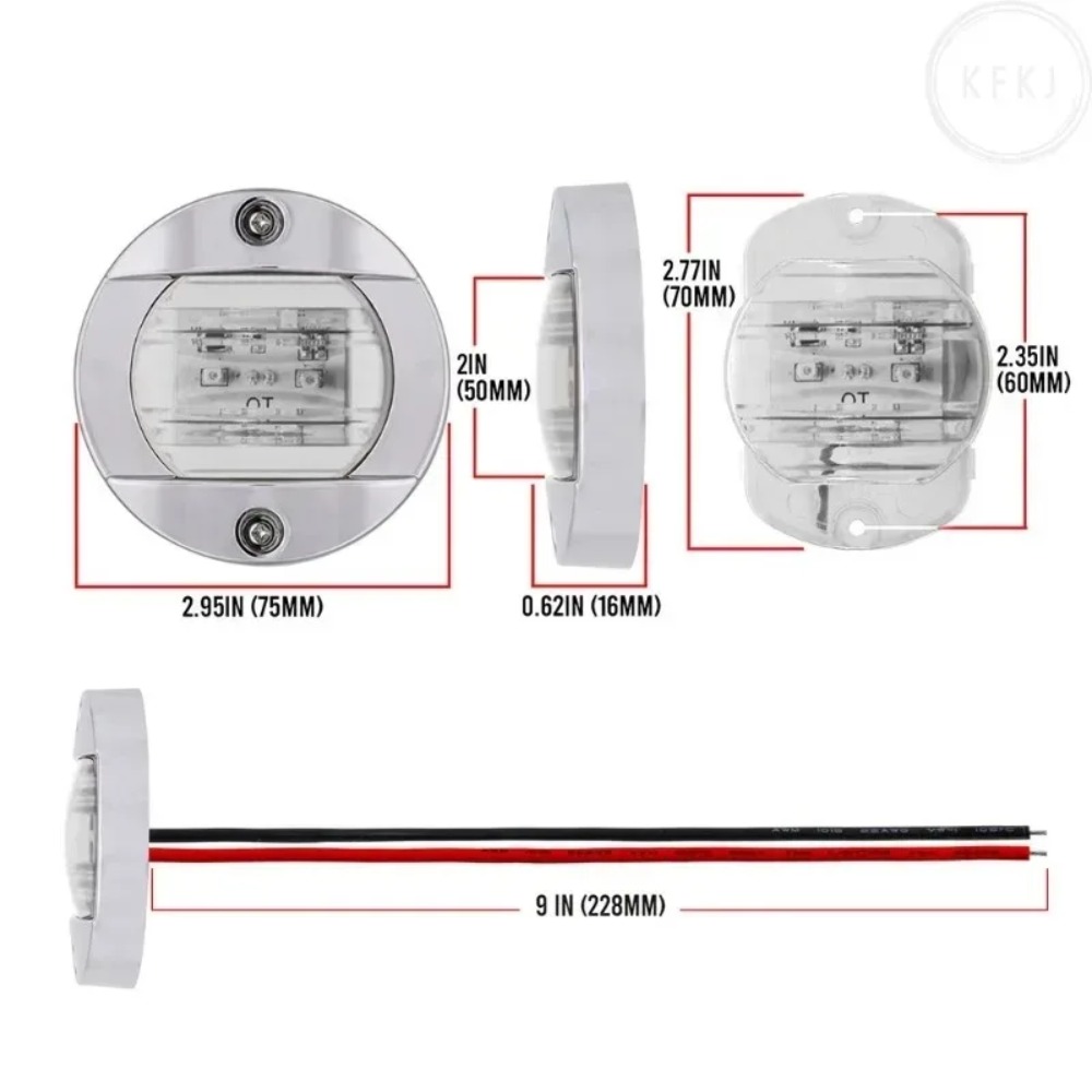 Fishing Boat Navigation Light - Lampu Dek Kapal Nelayan/Yacht 12V/24V, Lampu