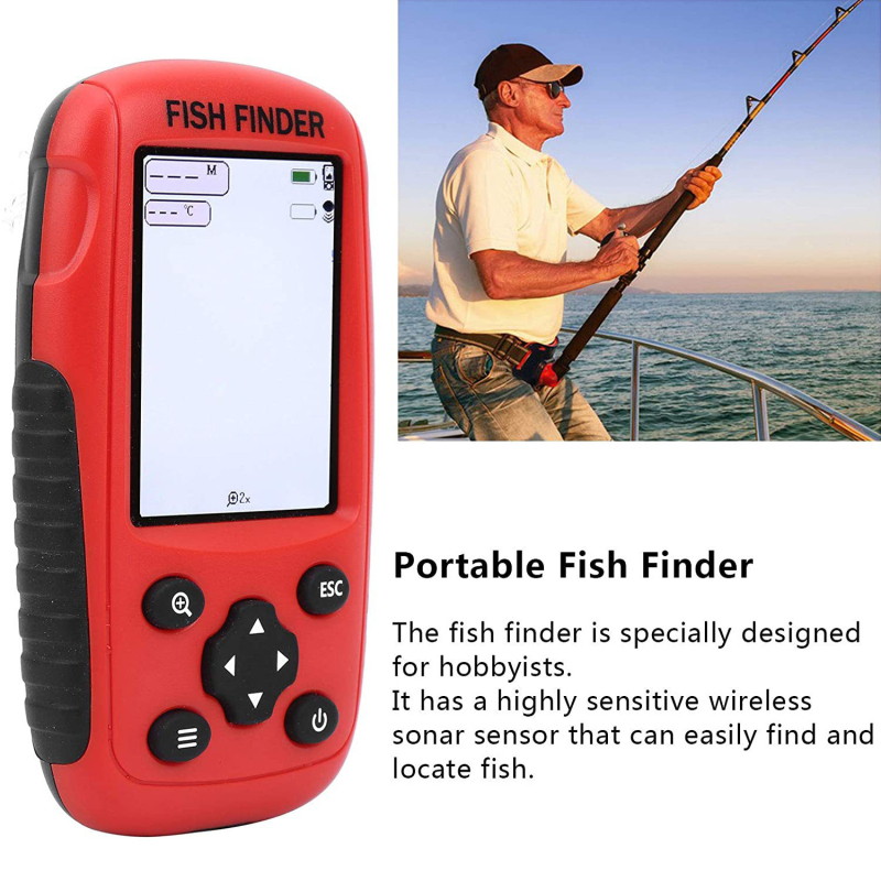 Fishing Boat Depth Finder - Pencari Ikan Nirkabel Sensor Sonar Nirkabel