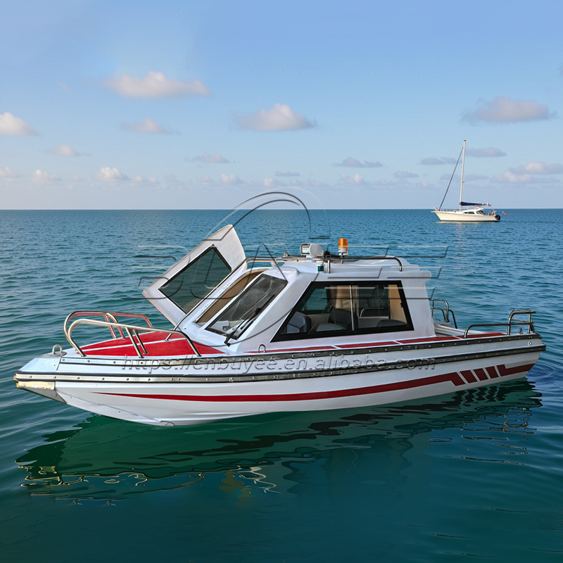 Fishing Boat Fiberglass - Kapal Pemancing Kabin Berkecepatan Tinggi 17.6ft/5.38m