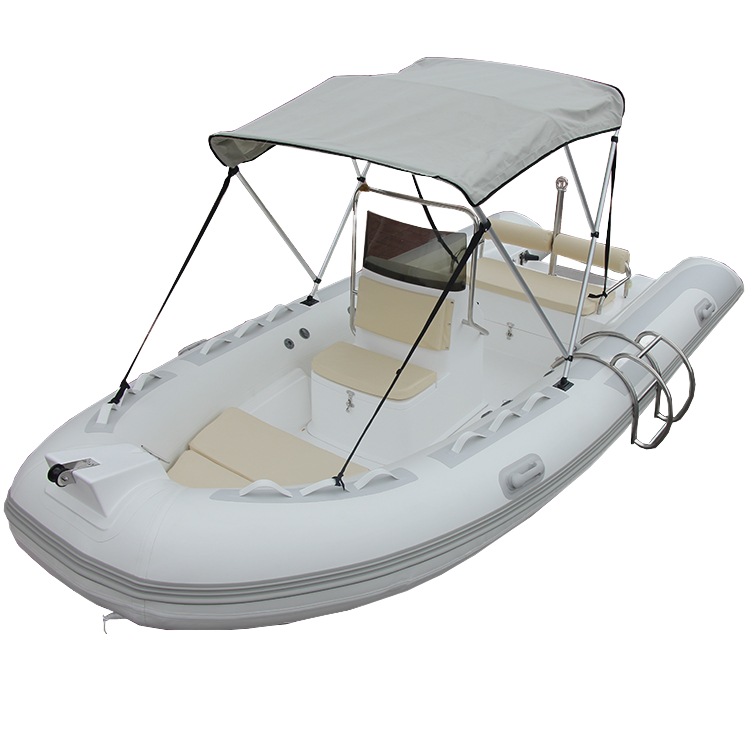 Fishing Boat Fiberglass - Perahu RIB Fiberglass Bawah 4.8M Bersertifikat