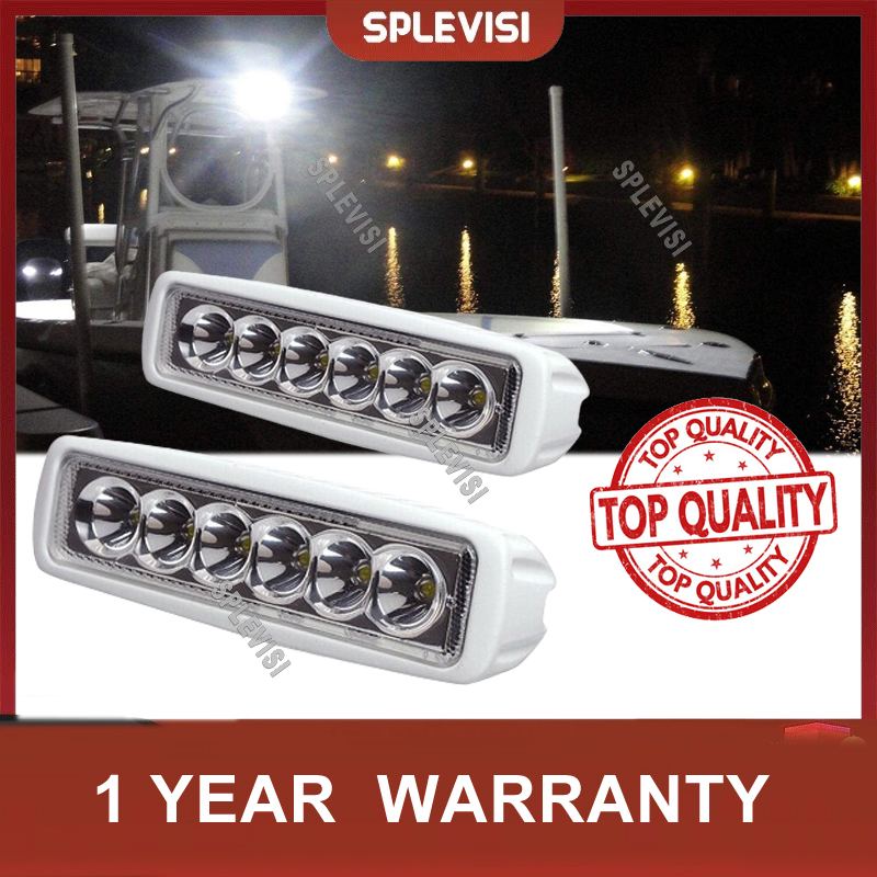 Fishing Boat Navigation Light - 2 buah 12V 6 LED dek