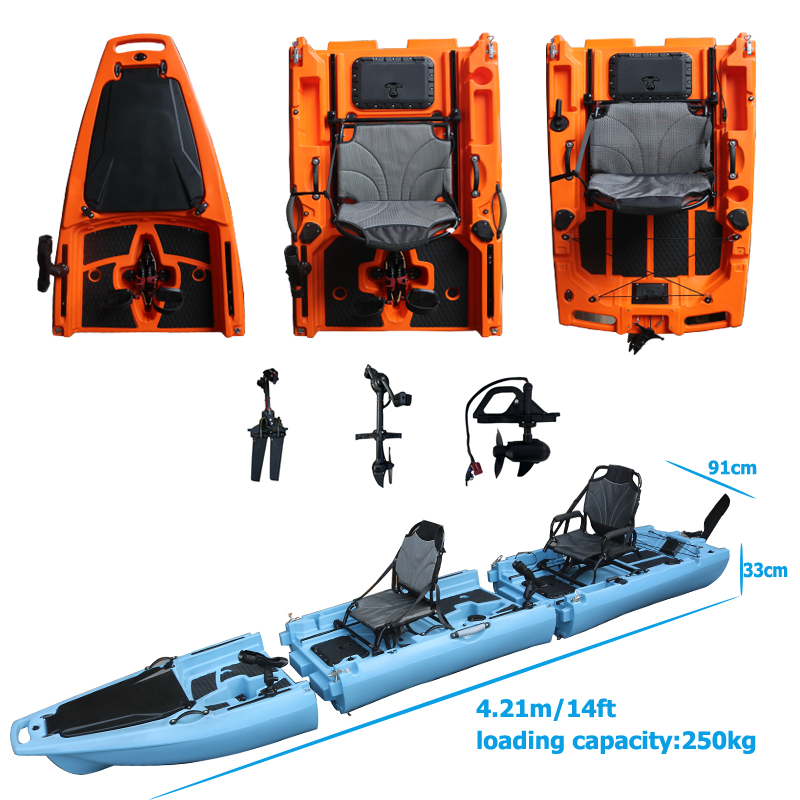 Fishing Boat Seat - Kayak Pedal Lepas Pasang 14 Kaki