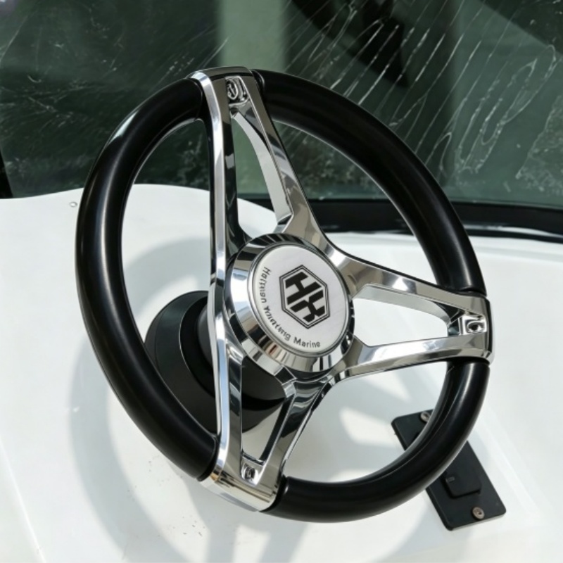 Fishing Boat Steering Wheel - Setir Kapal Laut dengan Bola Bantu,
