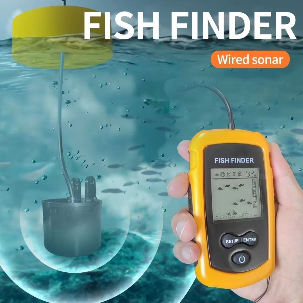 Pencari Ikan Portabel Genggam  - Fishing Boat Depth Finder ulasan dan harga