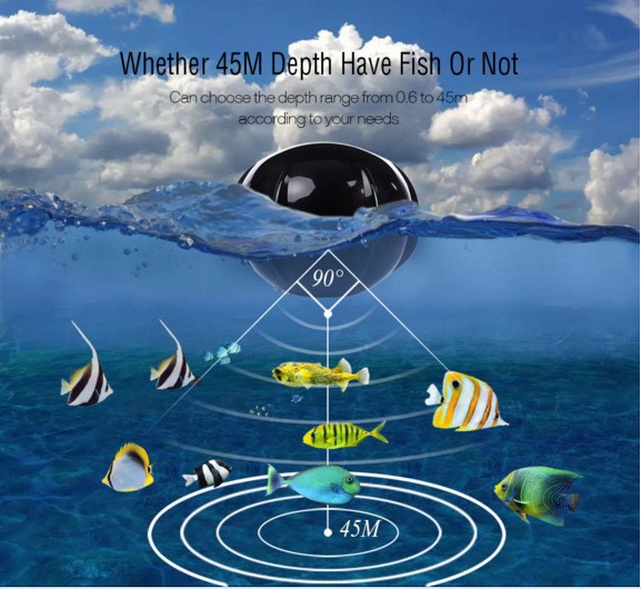 Pencari Ikan Portabel, Dengan  - Fishing Boat Depth Finder ulasan dan harga
