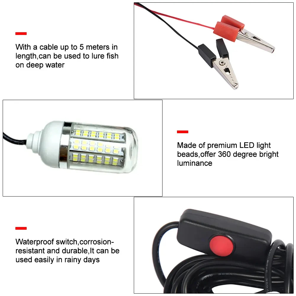 Lampu bawah air 12V 15W 108 LE - Fishing Boat Navigation Light ulasan dan harga