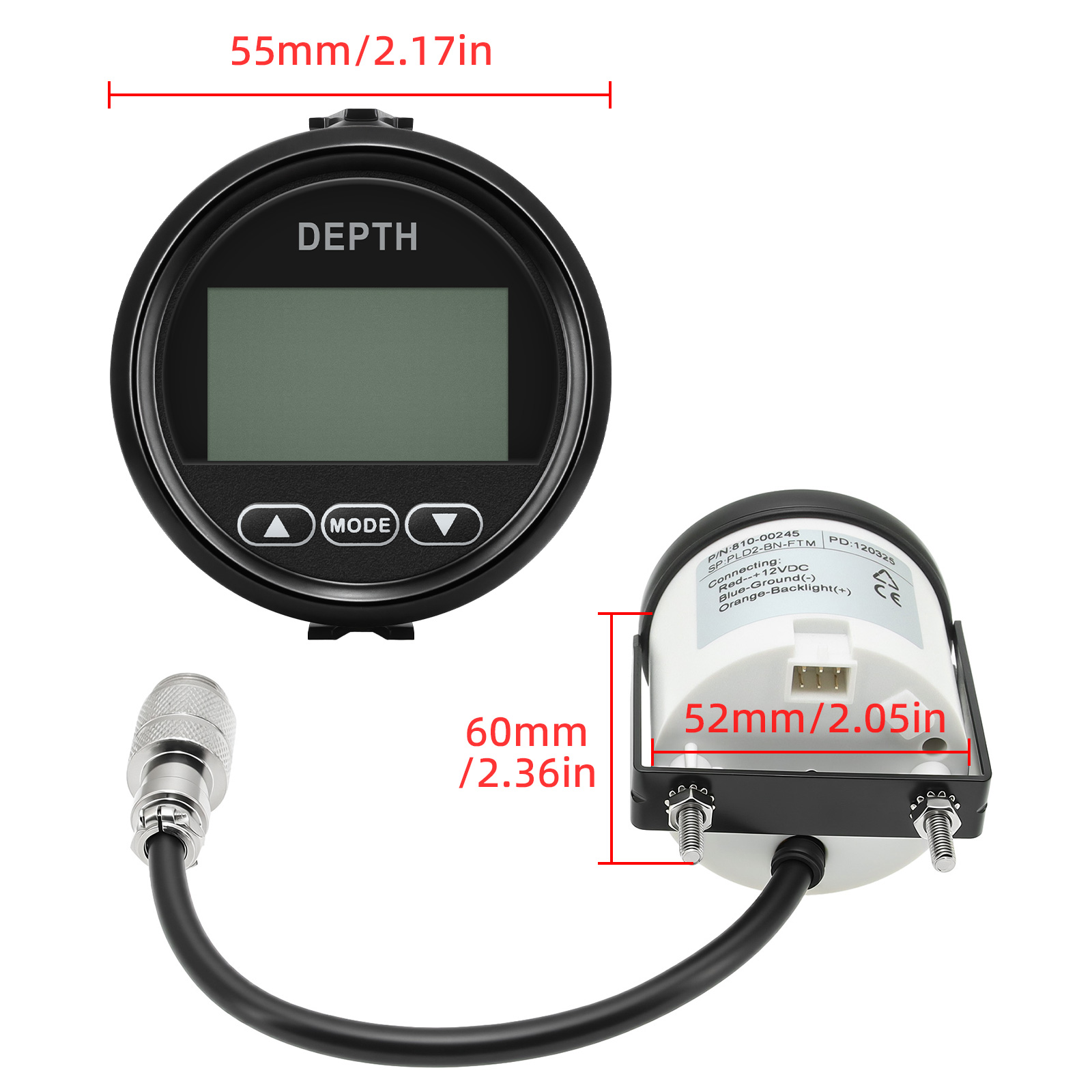Detektor Kedalaman Baru 52Mm/2 - Fishing Boat Gps ulasan dan harga