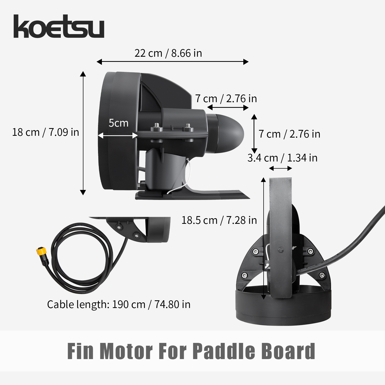 KOETSU Paddle Board Propulsi B - Fishing Boat Trolling Motor ulasan dan harga