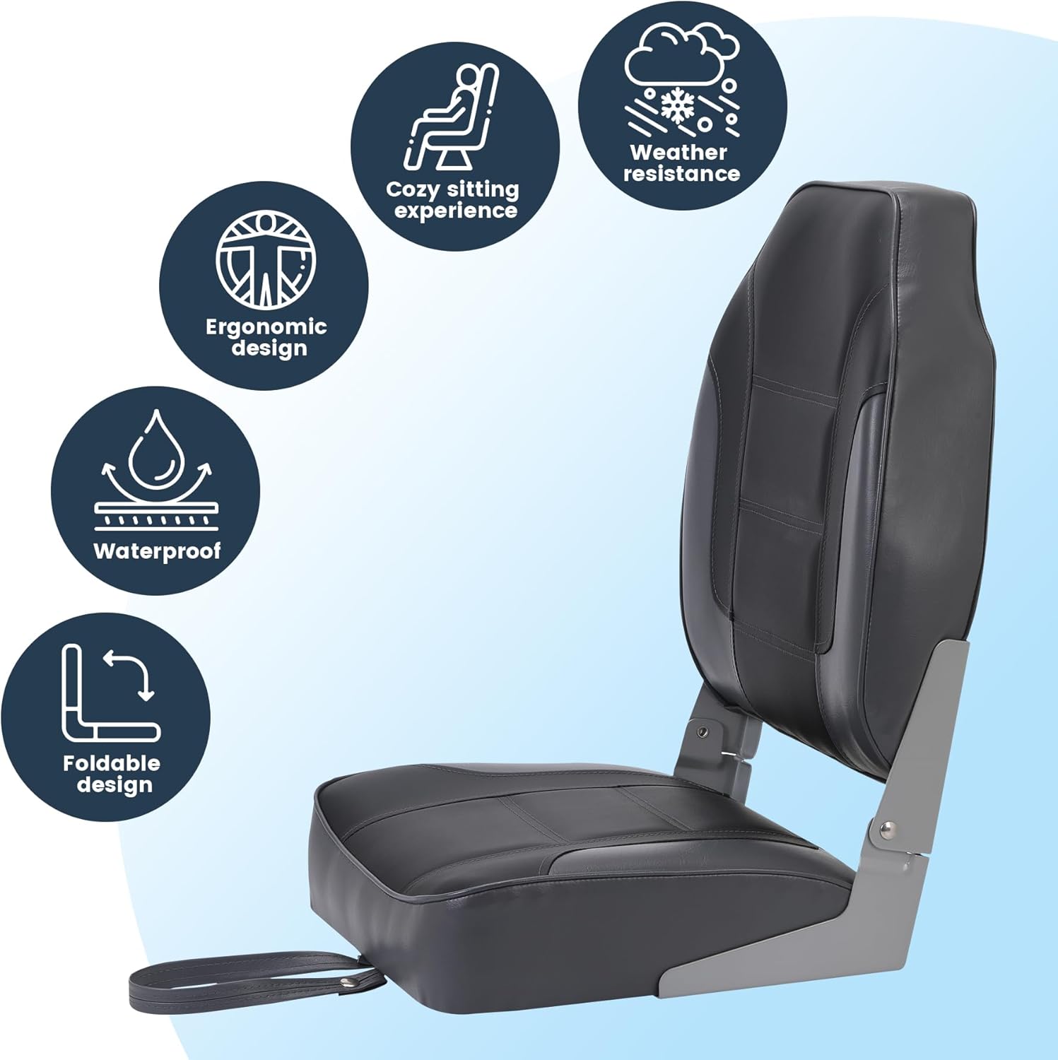 2 Paket Kursi Perahu Lipat, Ku - Fishing Boat Seat ulasan dan harga