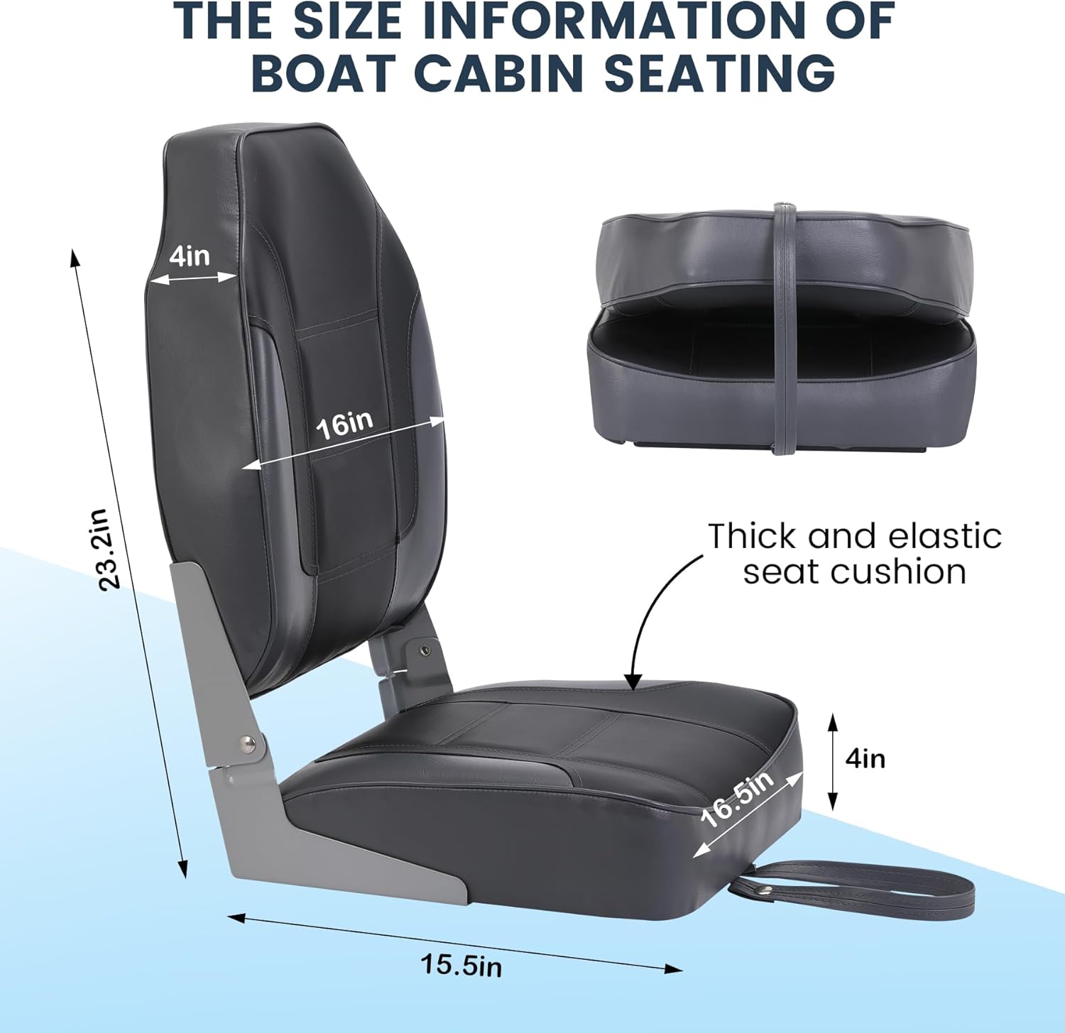 2 Paket Kursi Perahu Lipat, Ku - Fishing Boat Seat ulasan dan harga