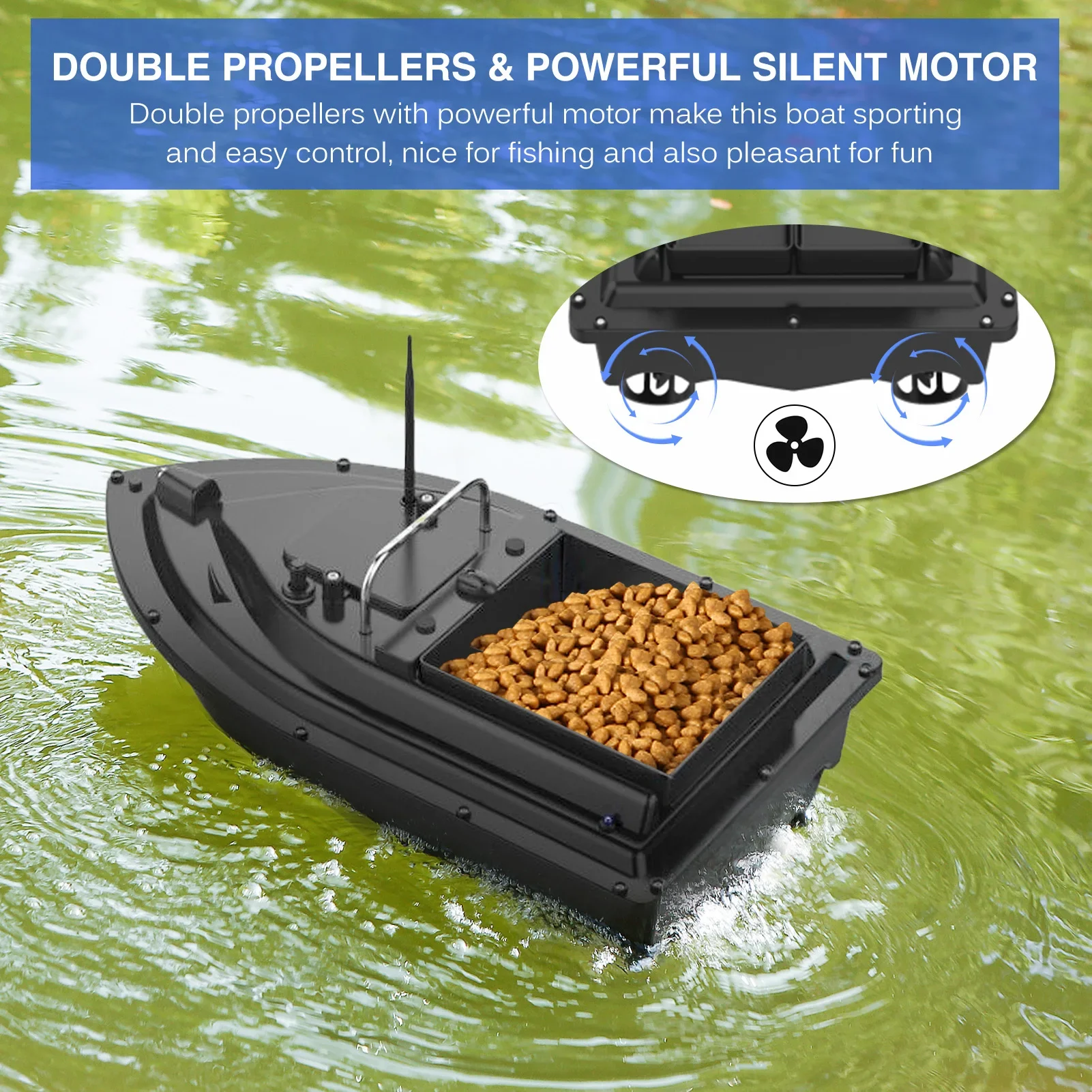 Perahu Umpan Ikan D16E GPS 120 - Fishing Boat Gps ulasan dan harga