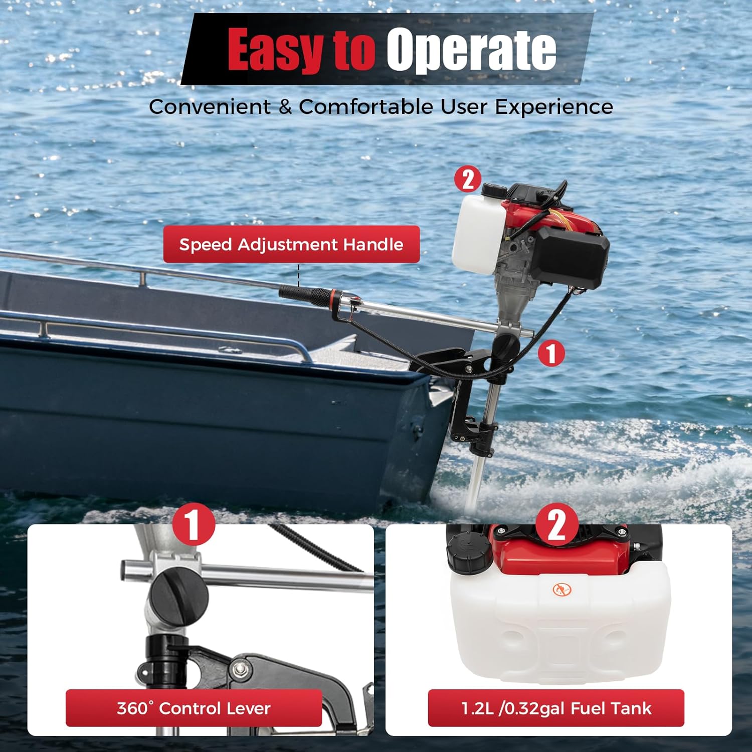 Motor Tempel 4HP, Mesin Kapal  - Fishing Boat Outboard Motor ulasan dan harga
