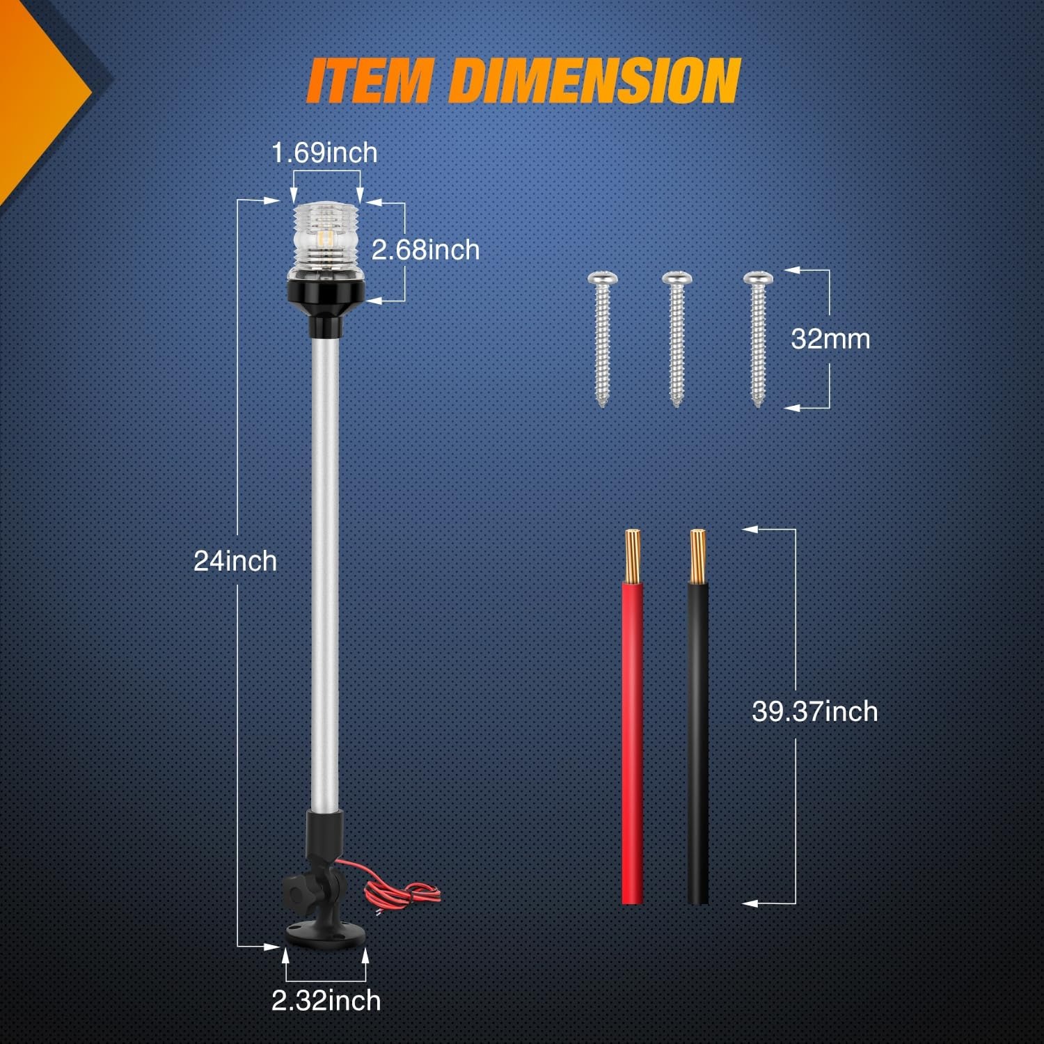 Lampu Buritan Kapal Nilight Ma - Fishing Boat Navigation Light ulasan dan harga