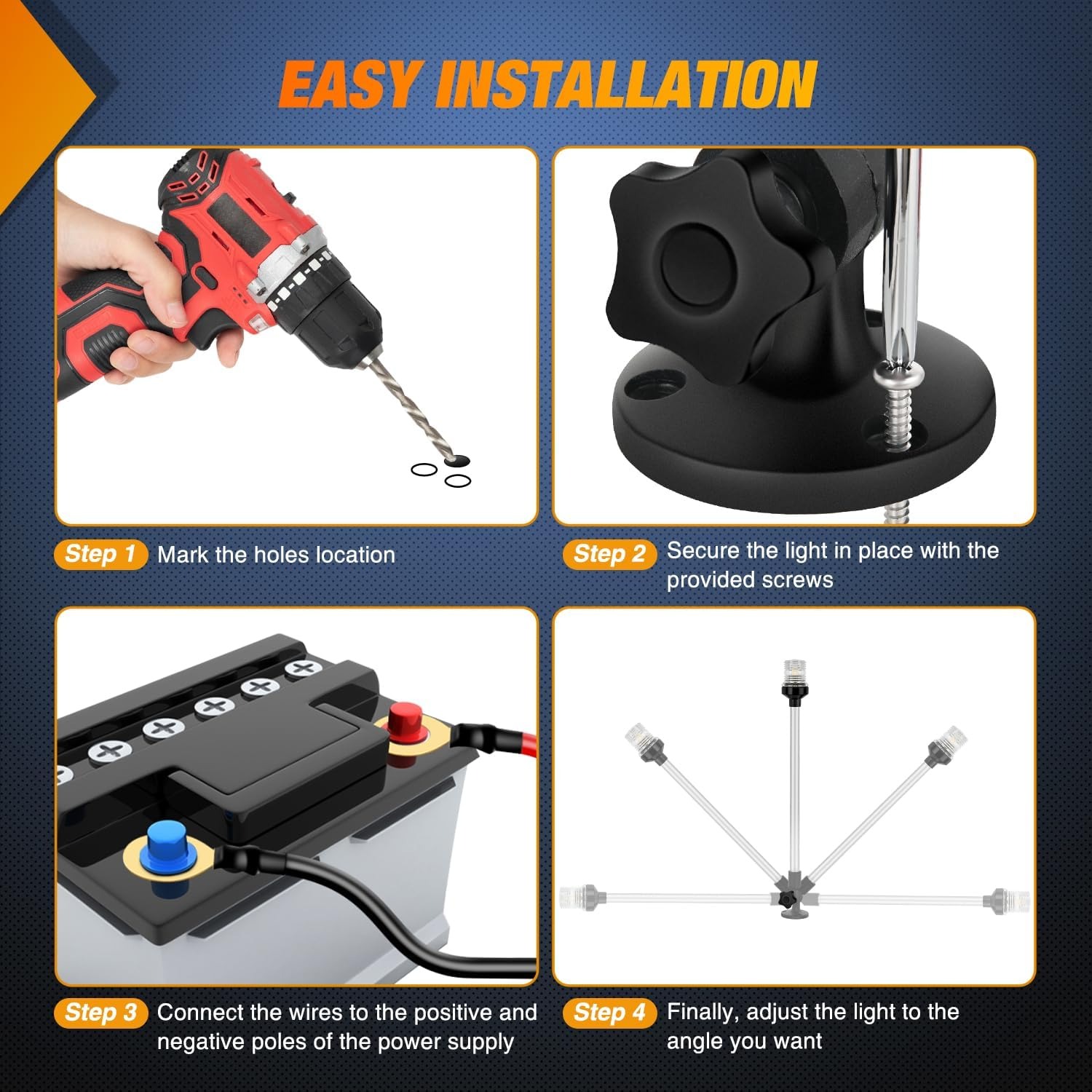 Lampu Buritan Kapal Nilight Ma - Fishing Boat Navigation Light ulasan dan harga