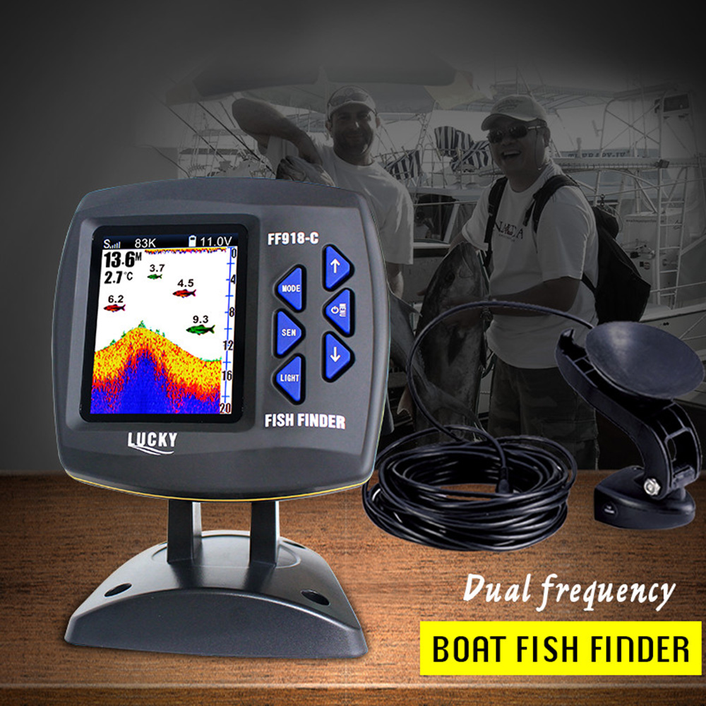 Pencari ikan kabel frekuensi g - Fishing Boat Depth Finder ulasan dan harga