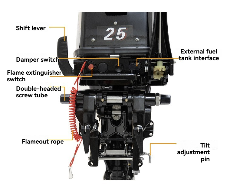 Mesin Kapal Luar Papan 2 Tak 2 - Fishing Boat Outboard Motor ulasan dan harga